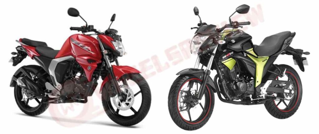 suzuki gixxer vs yamaha fZ X