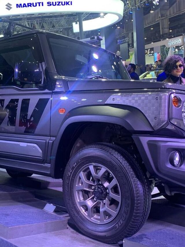 Meet the accessorised version of Maruti Suzuki Jimny off-roader.___maruti _suzuki _jimny _suzukijimny _marutijimny _autoexpo _autoexpo2023(image1)