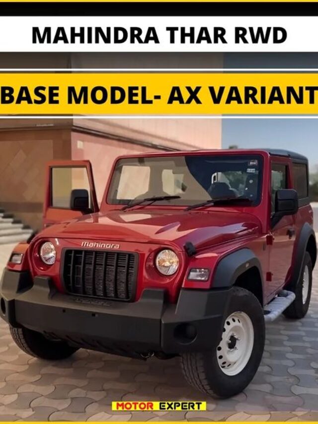 New Mahindra Thar 4×2– Base Model- AX Variant__undar 10 lakh